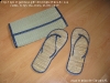 Unica :: Cadoul format din flip-flops si gentuta-plic din impletitura de pai :: Iunie 2009