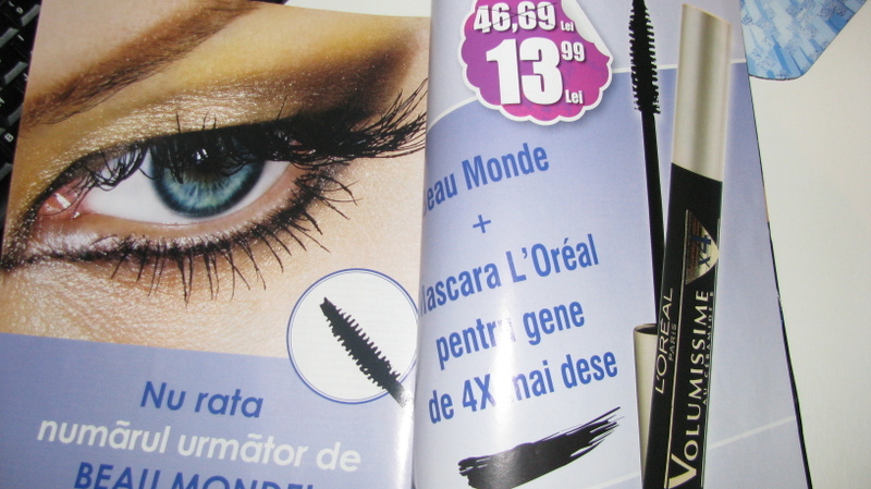 PROMO :: Beau Monde Style :: Martie 2009 :: Mascara Volumissime L\'Oreal Paris