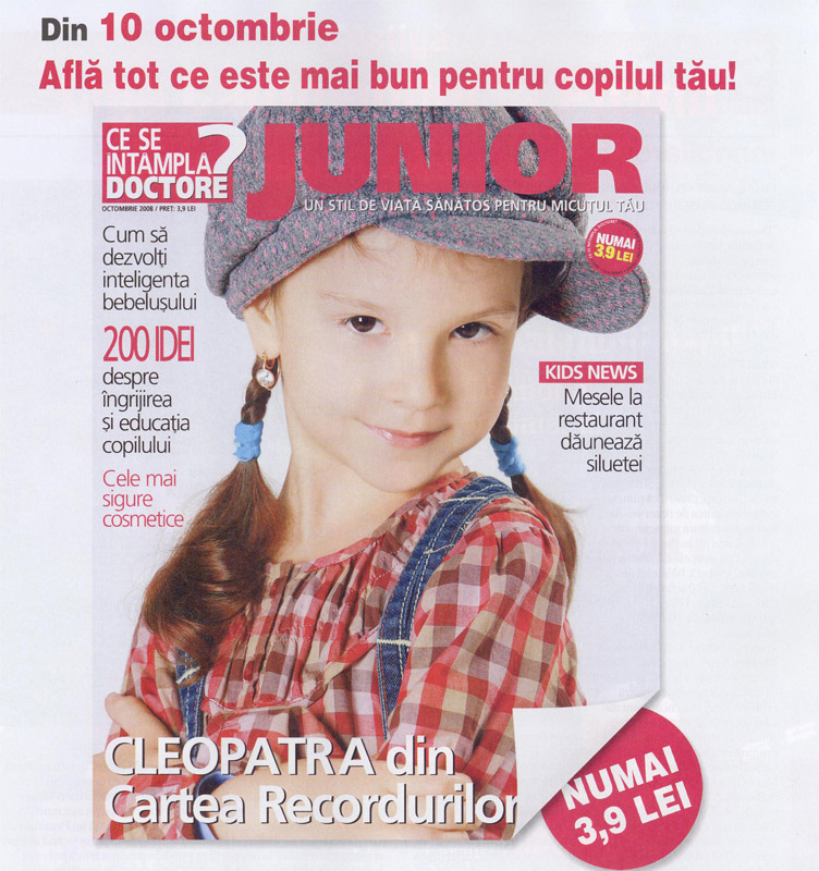 Coperta revistei Ce se intampla, Doctore? Junior, Noiembrie 2008
