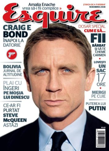 Coperta revistei Esquire Romania, Noiembrie 2008