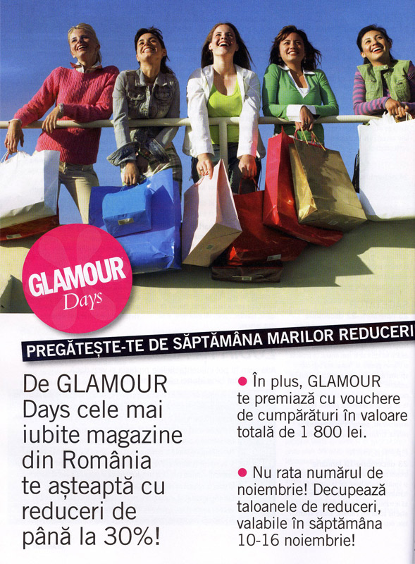 Promo Glamour Days Noiembrie 2008