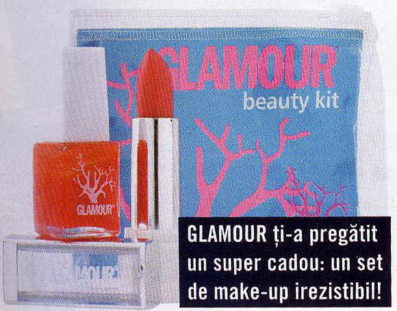 Promo cadou revista Glamour Romania, Octombrie 2008