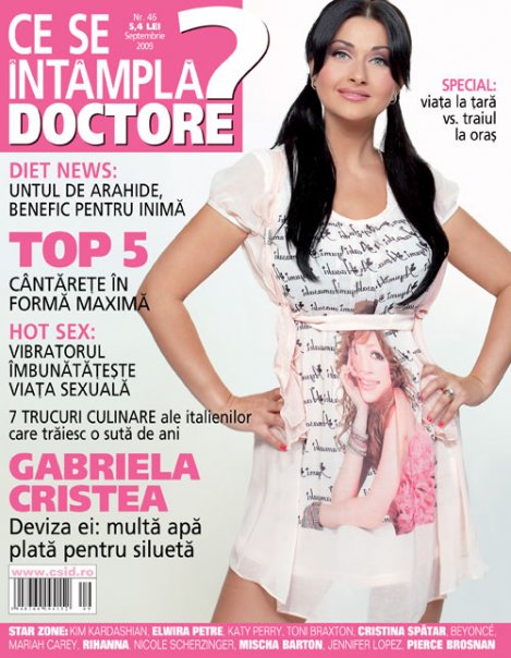 Ce se intampla, Doctore? :: Cover girl Gabriela Cristea :: Septembrie 2009