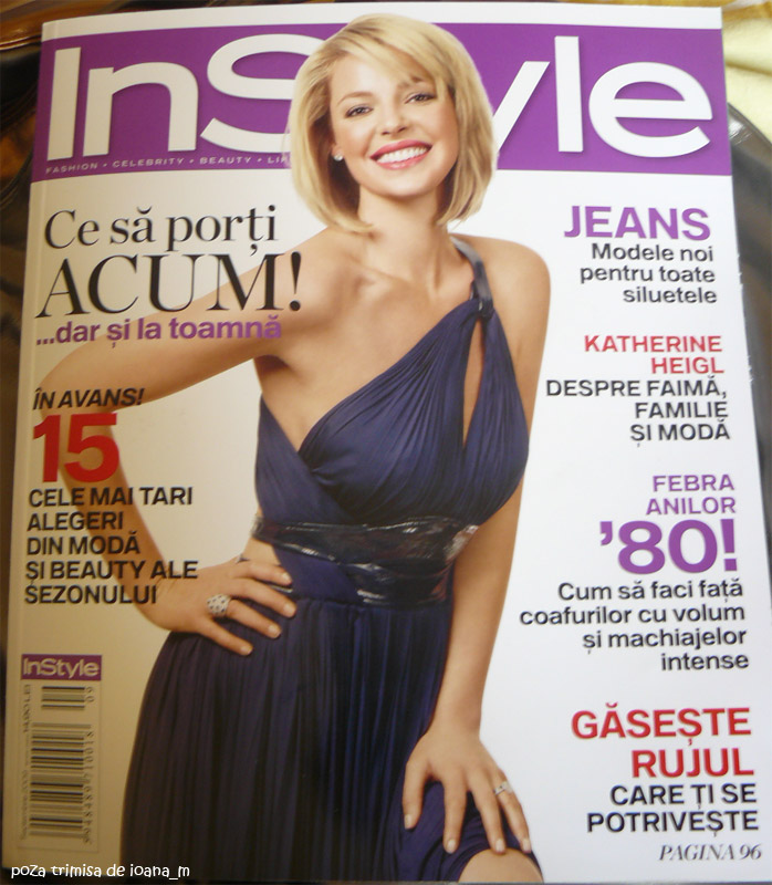 InStyle Romania ~~ Cover girl Katherine Heigl ~~ Septembrie 2009