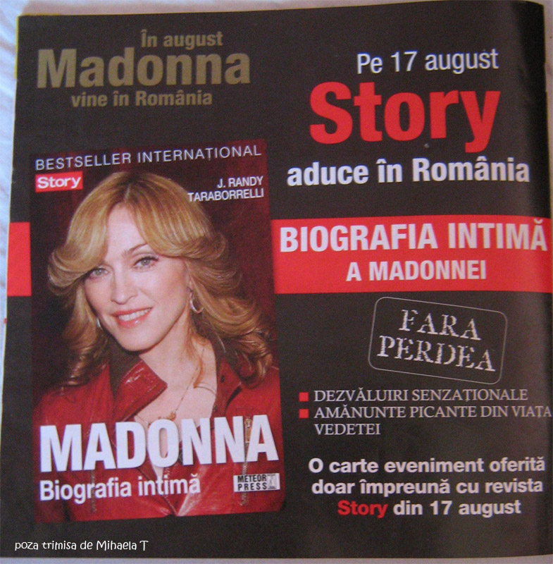 Story :: Cadou cartea Biografia Intima a Madonnei :: Septembrie 2009