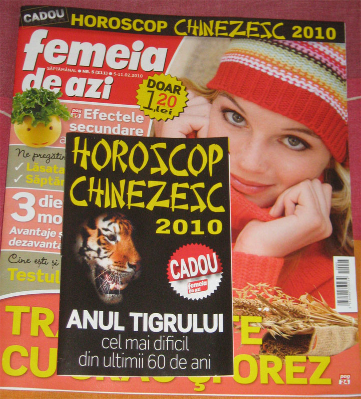 Femeia de azi ~~ Cadou Horoscopul Chinezesc pentru 2010 ~~ 5 Februarie 2010