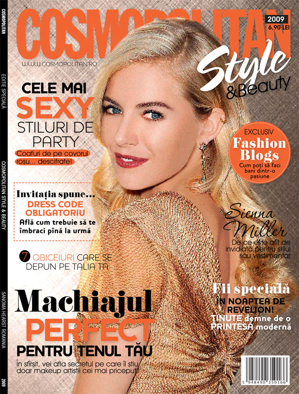 Cosmopolitan Style & Beauty ~~ Coperta Sienna Miller ~~ Editie speciala de iarna 2009-2010