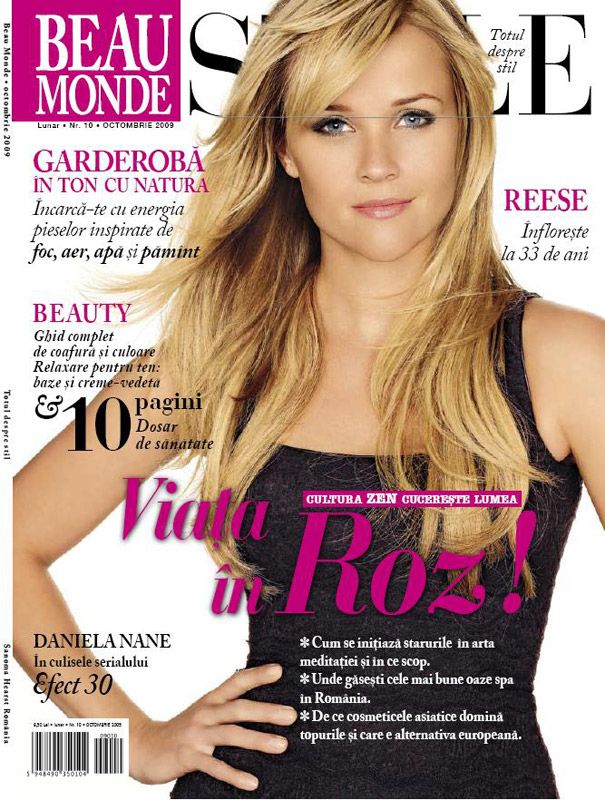 Beau Monde ~~ Reese Witherspoon ~~ Octombrie 2009
