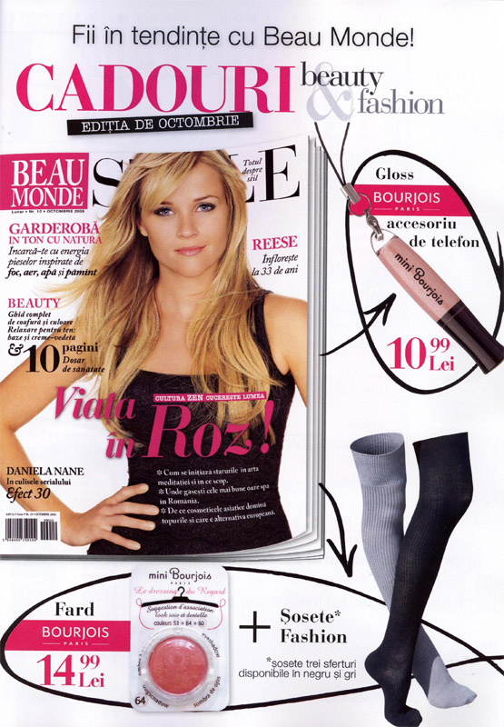 Beau Monde Style ~~ Reese Witherspoon ~~ Promo cadouri ~~ Octombrie 2009