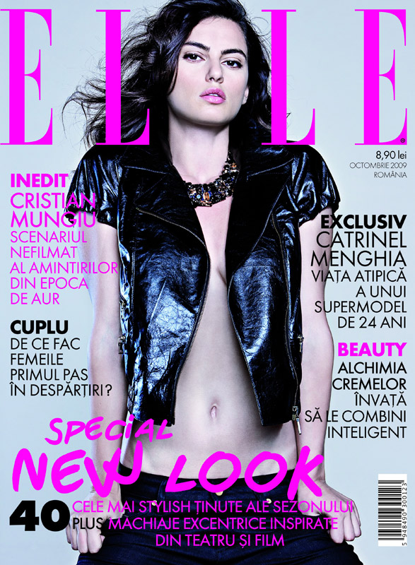 Elle Romania ~~ Cover girl Catrinel Menghia ~~ Octombrie 2009