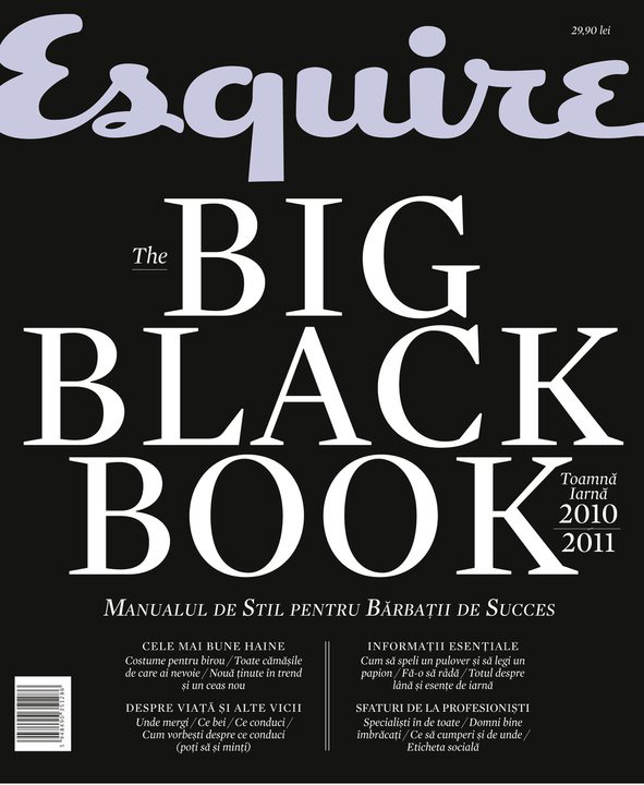 Esquire The Big Black Book ~~ Manual de stil ~~ Toamna-Iarna 2010-2011