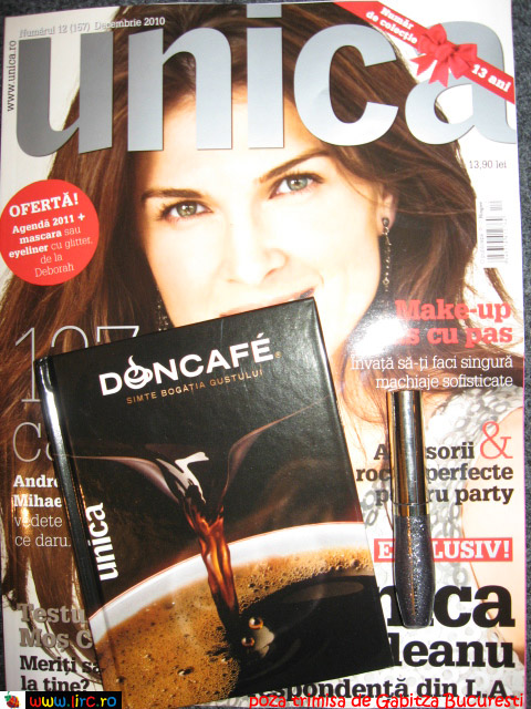 Unica ~~ Agenda si eyeliner glitter Deborah ~~ Decembrie 2010