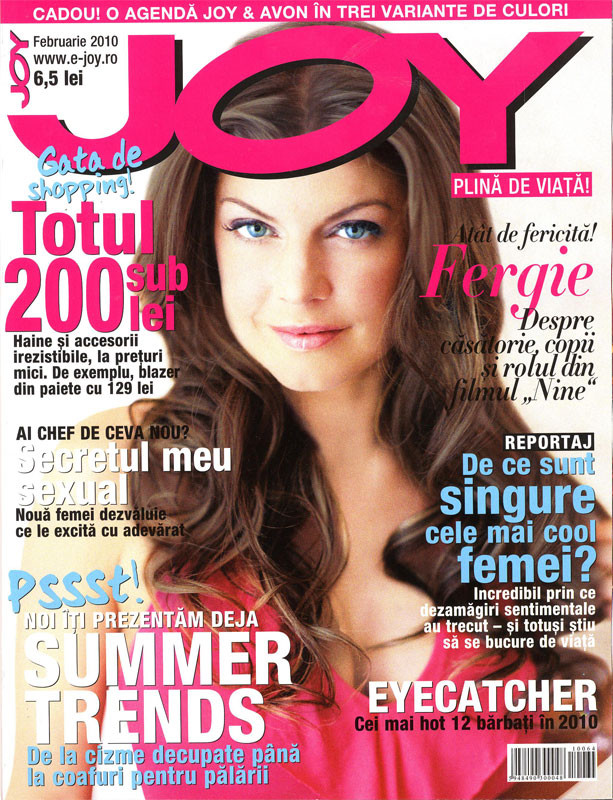 Joy ~~ Coperta: Fergie ~~ Februarie 2010