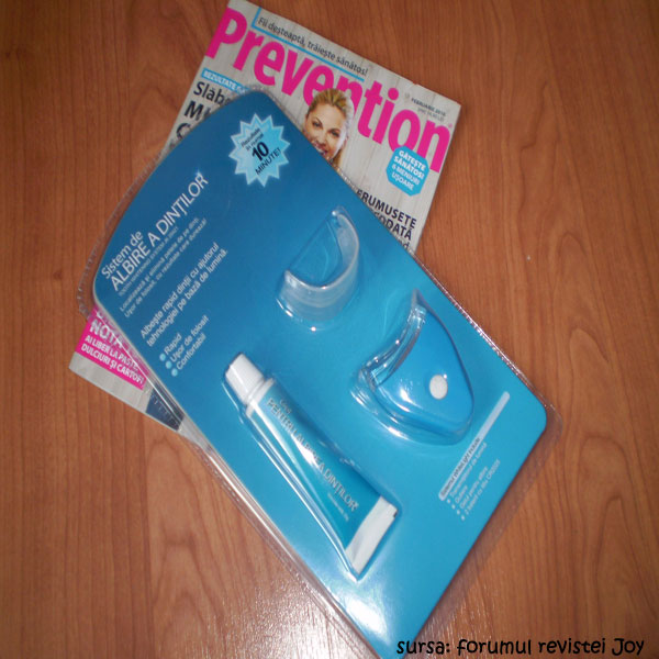 Kitul pentru albit dintii, cadou la revista Prevention ~~ Februarie 2010