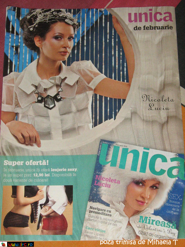 Unica ~~ Promo coperta si cadou ~~ Februarie 2010