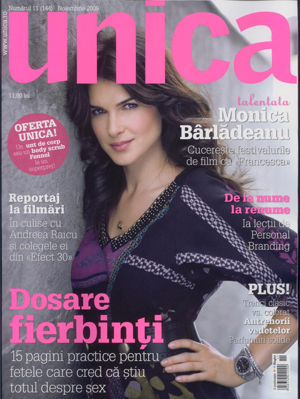 Unica ~~ Coperta Monica Barladeanu ~~ Noiembrie 2009