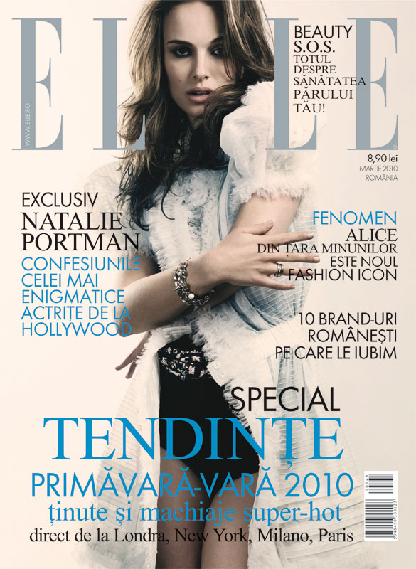 Elle Romania ~~ Coperta: Natalie Portman ~~ Martie 2010
