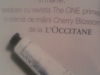 The One ~~ Promo cadou crema de maini L&#039;Occitane Cherry Blossom ~~ Martie 2010