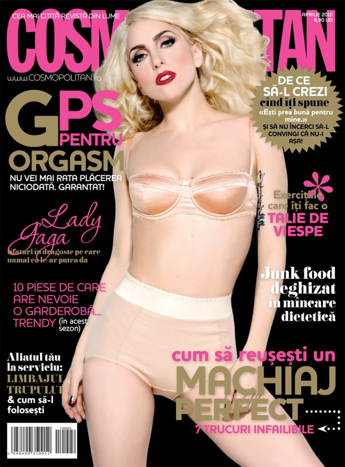 Cosmopolitan Romania ~~ Cover girl: Lady Gaga ~~ Aprilie 2010