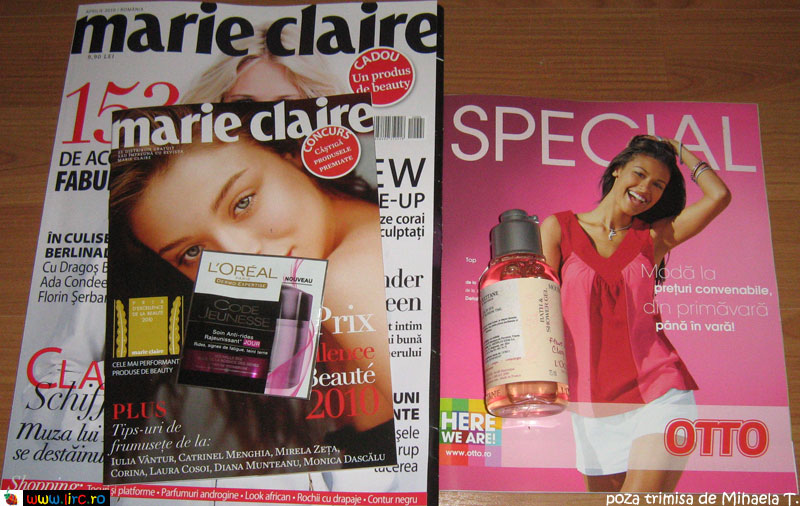 Marie Claire Romania ~~ Cadou si inserturi ~~ Aprilie 2010