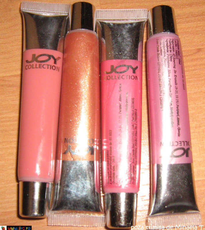 Lipgloss-urile Joy Collection, cadou la revista Joy de Aprilie 2010