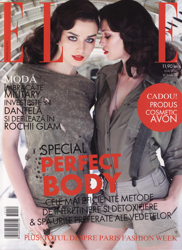 Elle Romania ~~ Coperta: Andreea Diaconu si Diana Moldovan ~~ Mai 2010