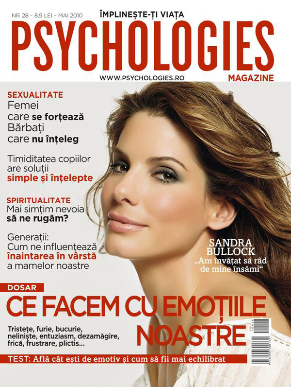 Psychologies ~~ Coperta: Sandra Bullock ~~ Mai 2010