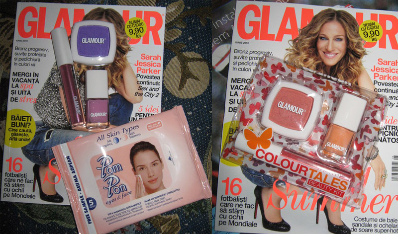 Glamour ~~ Kiturile de make-up Glamour Colour Tales ~~ Iunie 2010