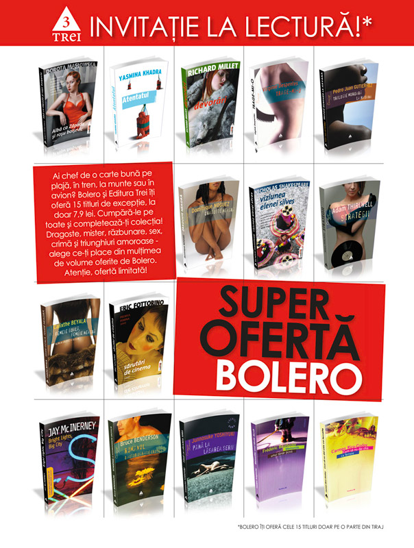 Cartile de la Editura 3, cadou la Bolero ~~ Iulie 2010