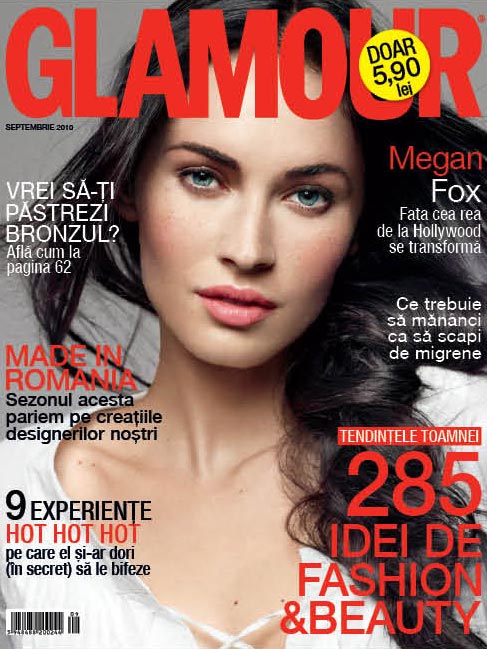 Glamour Romania ~~ Cover girl: Megan Fox ~~ Septembrie 2010