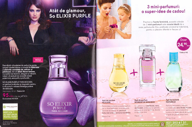 Brosura Yves Rocher: Straluciti de Sarbatori! ~~ Idee de cadou: set de 3 mini-parfumuri ~~ Noiembrie 2012 - Ianuarie 2013