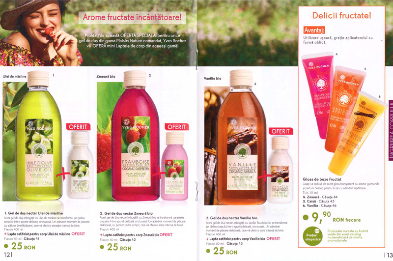Catalog Yves Rocher France ~~ Energia vegetala pentru frumusetea Dvs.! ~~ Produse pentru ingrijirea corpului ~~ Primavara 2014