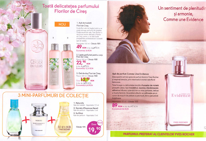 Catalog Yves Rocher France ~~ Energia vegetala pentru frumusetea Dvs.! ~~ Parfumuri ~~ Primavara 2014