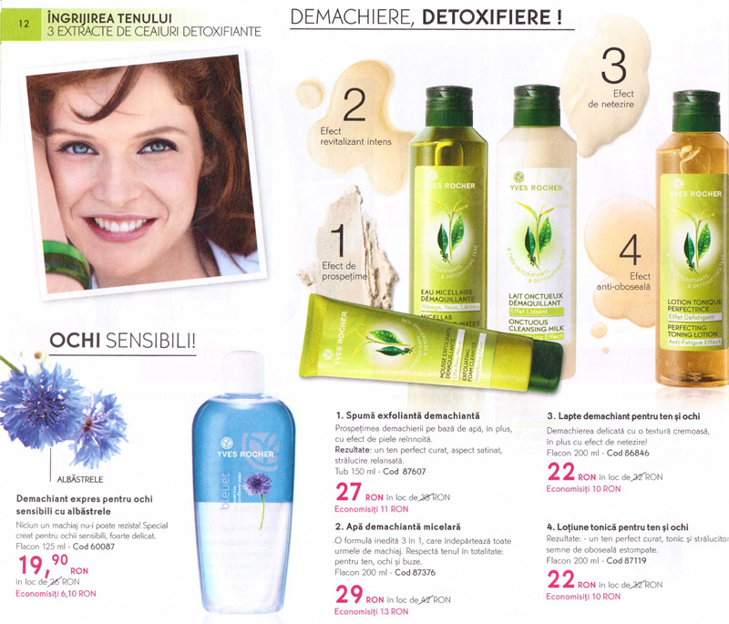 Catalog Yves Rocher ~~ Revista Frumusetii Toamna-Iarna 2012-2013 ~~ Oferte pentru ingrijirea tenului