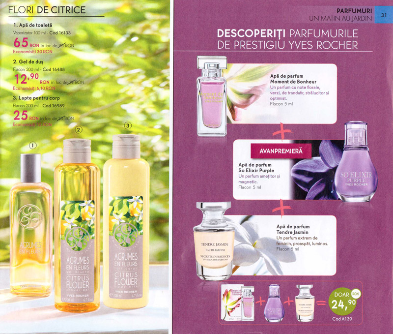 Catalog Yves Rocher ~~ Revista Frumusetii Toamna-Iarna 2012-2013 ~~ Reduceri la parfumuri