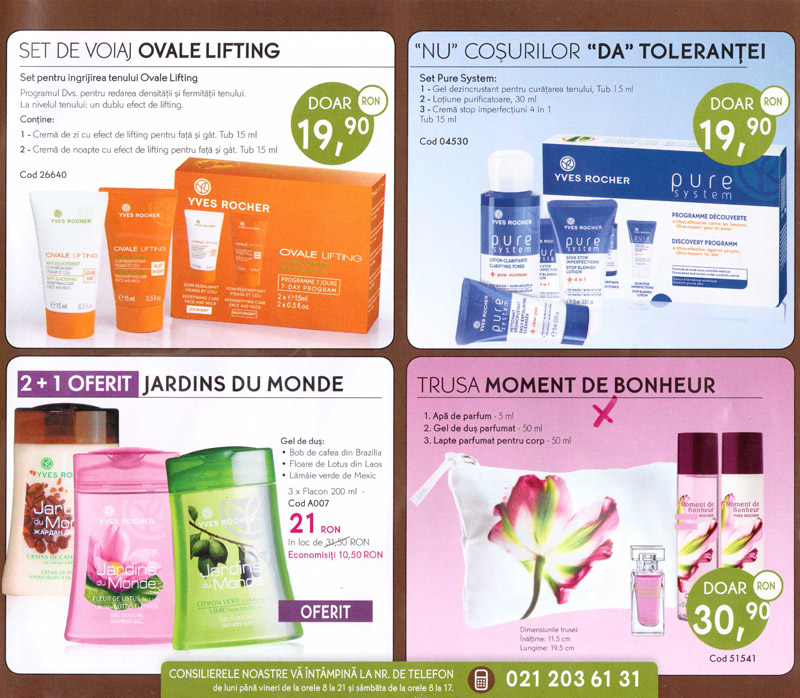 Catalog Yves Rocher ~~ Revista Frumusetii Toamna-Iarna 2012-2013 ~~ Seturi de produse cosmetice 