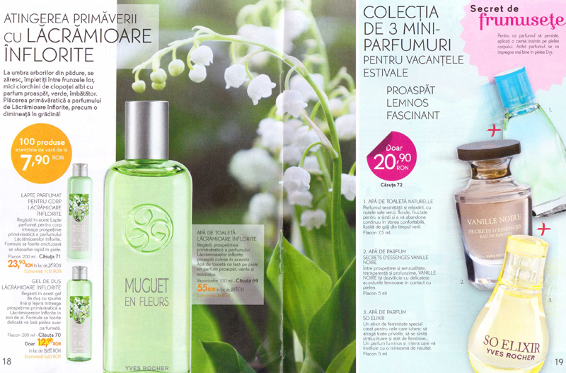 Brosura Yves Rocher France: Secrete de frumusete ~~ Oferta de parfumuri ~~ Toamna 2014
