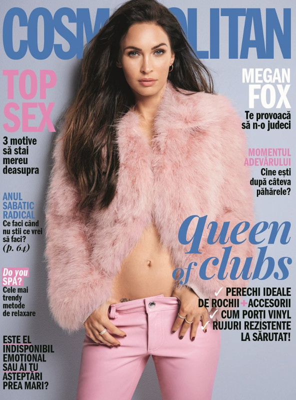 Cosmopolitan Magazine Romania ~~  Coperta: Megan Fox ~~ Ianuarie 2018