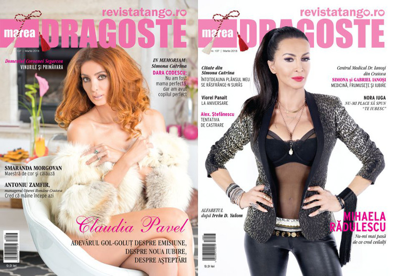 Revista Tango - Marea Dragoste ~~ Coperta dubla: Mihaela Radulescu si Claudia Pavel ~~ Martie 2018