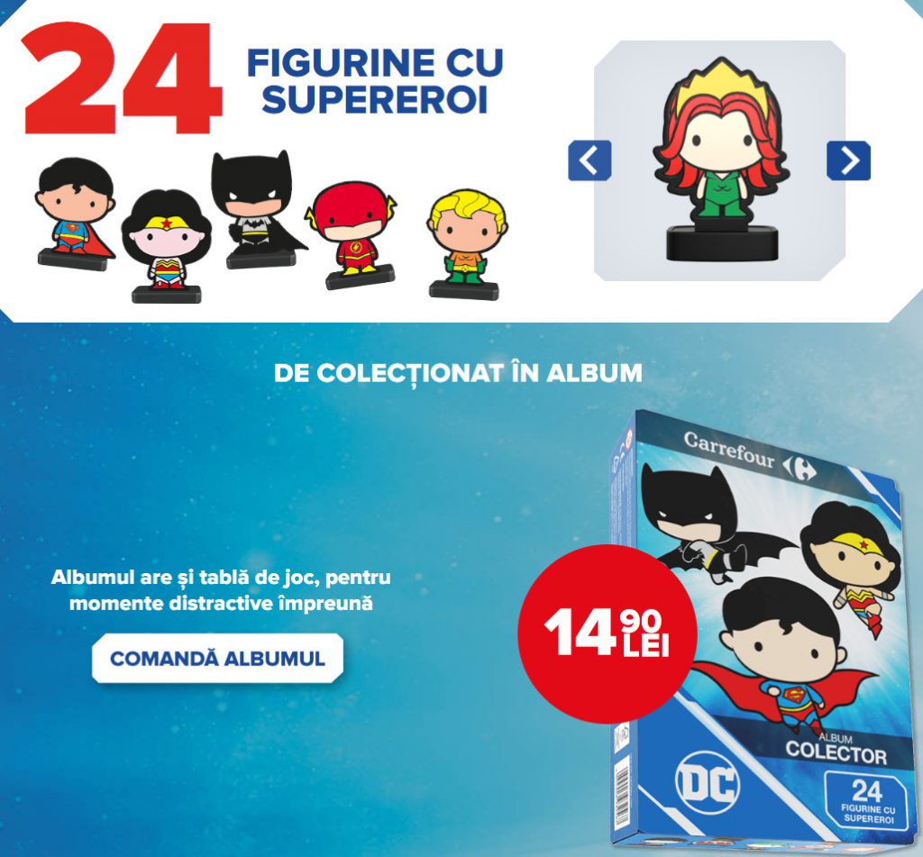 figurine supereroi DC colectie carrefour toamna 2023